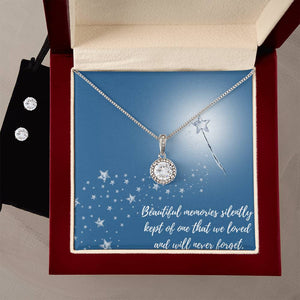 Eternal Hope Necklace Set with Beautiful Memories Message Card