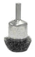 Weiler 10035 Circular Flared Crimped Wire End Brush, 1-1/4", 0.08" Steel Fill, Made in The USA