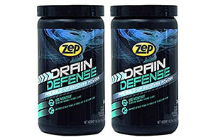 Zep Drain Defense Enzymatic Drain Cleaner Powder 18 Ounces (Case of 2) ZDC16 - Safe for Pipes and Septic Systems
